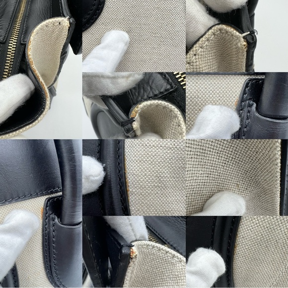 Authentic Celine Canvas and calfskin leather mini luggage tote - Picture 16 of 16